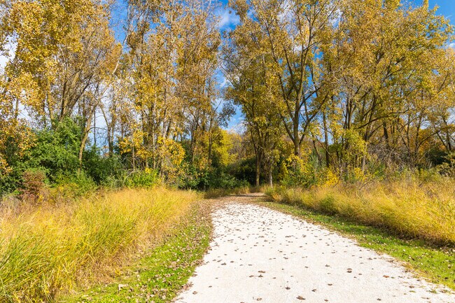 Walking trail through the Greenbelt Nature Preserve.