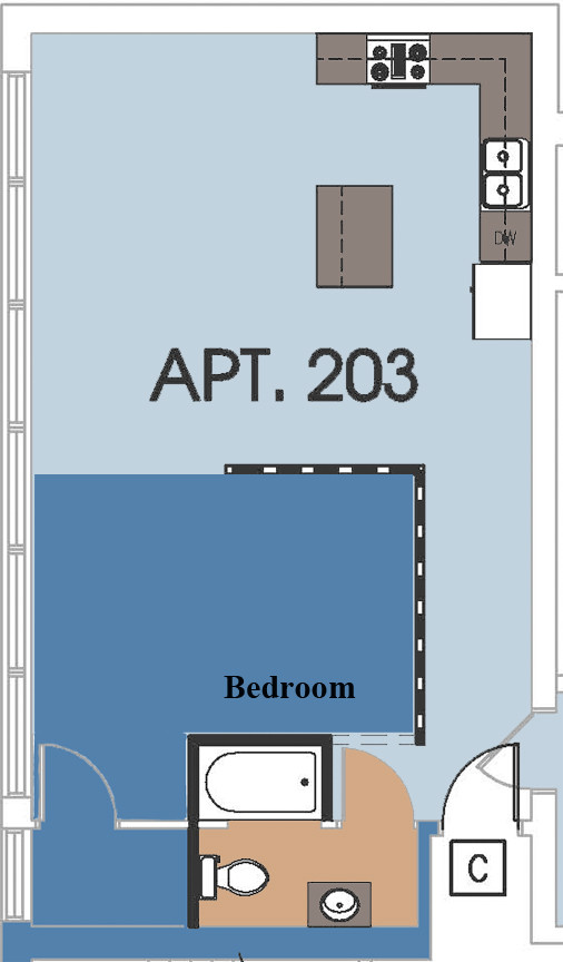 Plano de planta - Ballentine Lofts