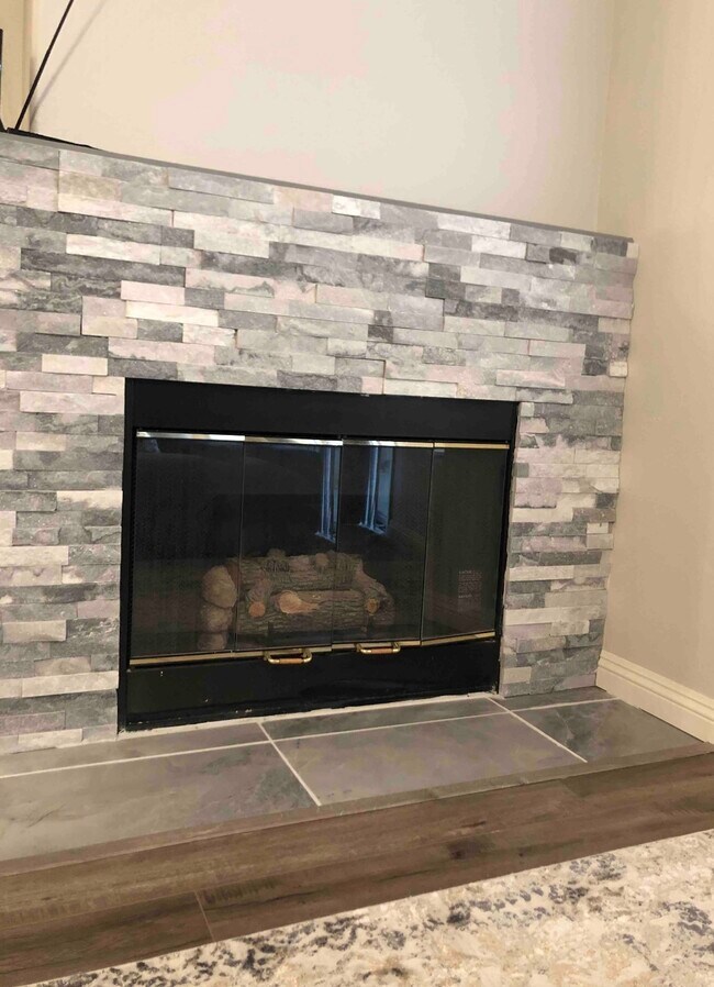 Fireplace in Living Room - 3555 MERIDALE Dr