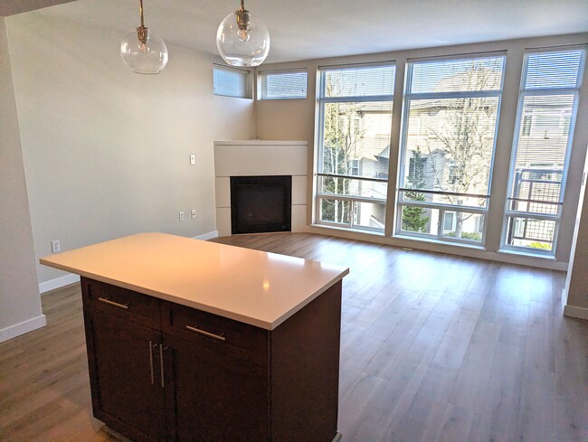 Living Room with Gas Furnace - 211 Kirkland Ave