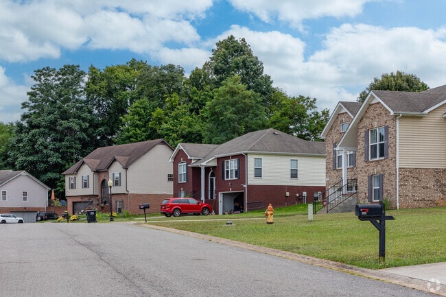 Homes around Apple Hollow are mostly Traditional style homes with brick and vinyl siding.