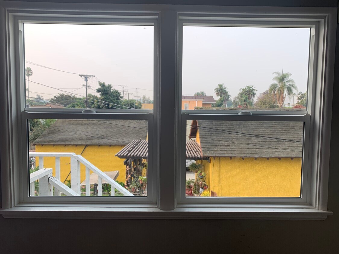 Living room window view - 2216 S Cloverdale Ave