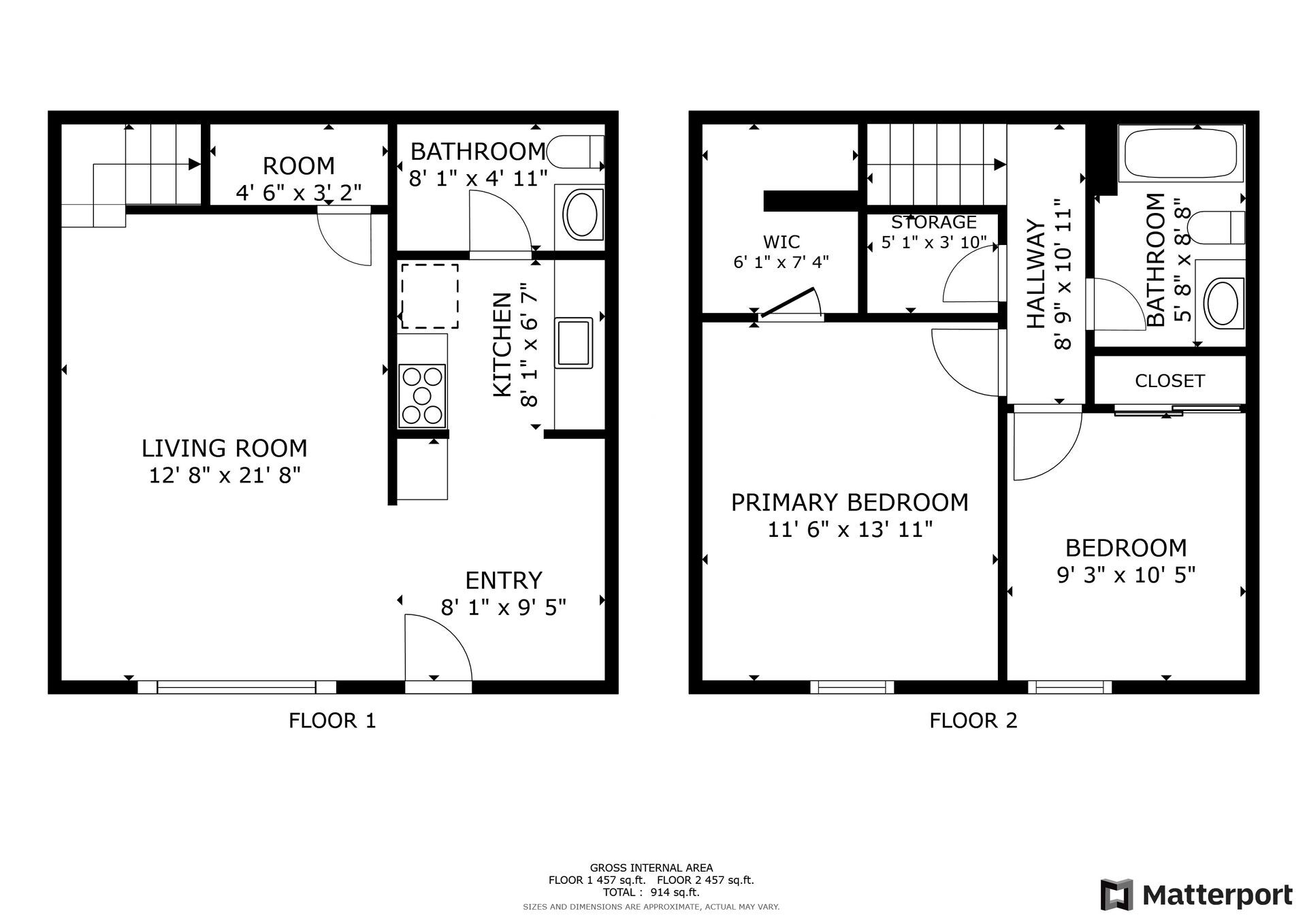 Chardon Place Apartments and Townhomes – 2-Bedroom, 1.5-Bath Townhome