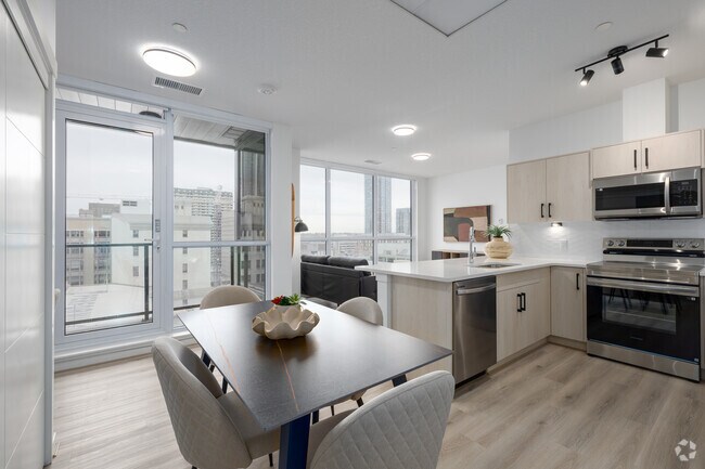 2 chambres, 2 salles de bain - 66,6 m² - Salle à manger - The HAT @ 9th