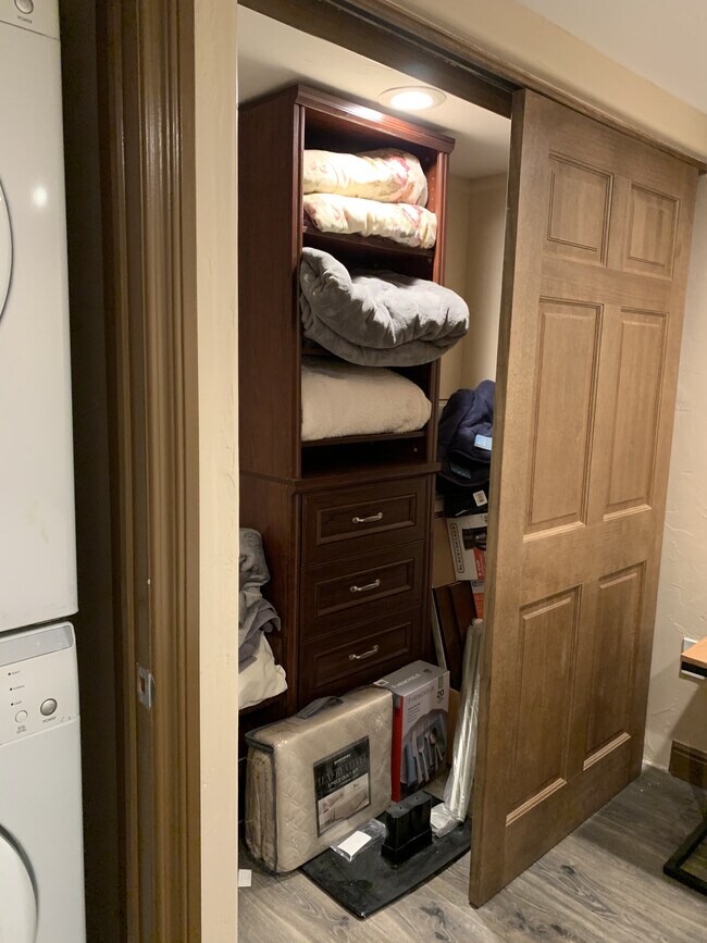 Walk in closet with built-ins - 3256 Alcott St
