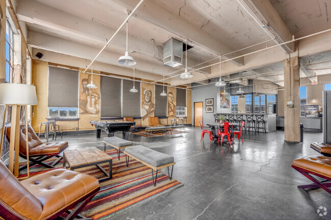 Resident Lounge with Billiards - American Beauty Mill Lofts