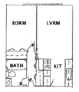 1HAB/1BA - The Woods Apartments