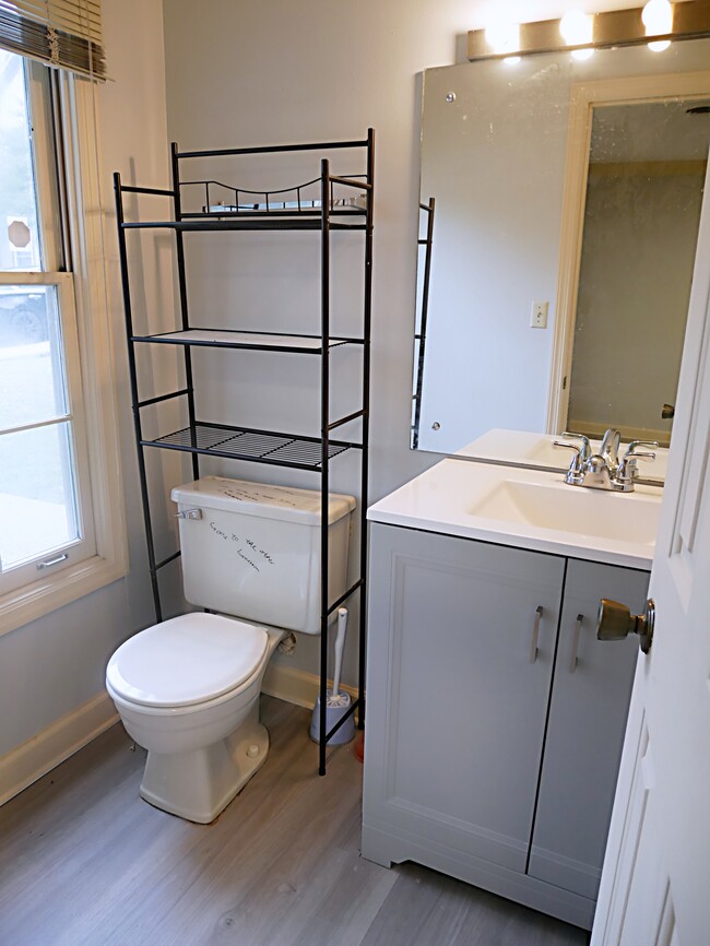 New vanity in the 0.5 bathroom - 127 Arcadia Ln