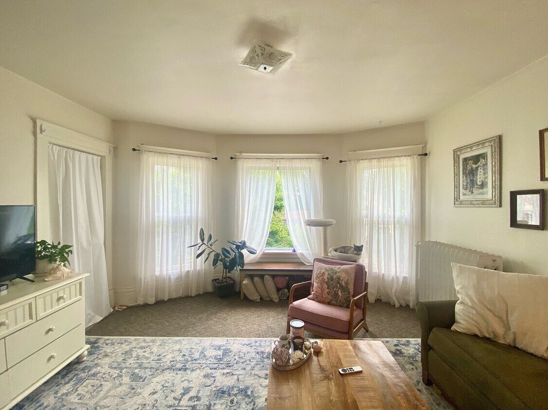 Curtains installed by us will be left for your use - 416 N Paterson St