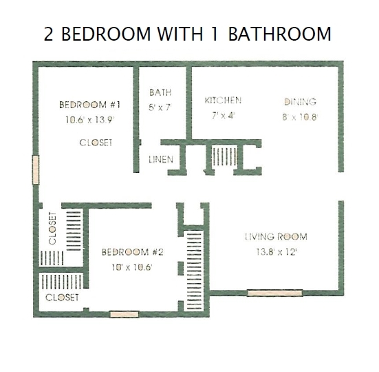 Plano de planta - Summerchase Apartments