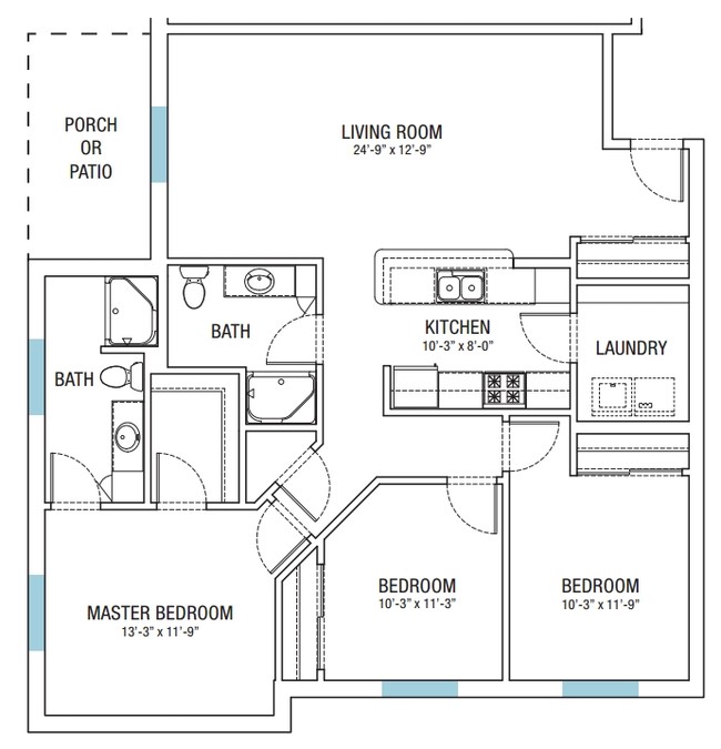 3BR/2BA - Bradley Crossing