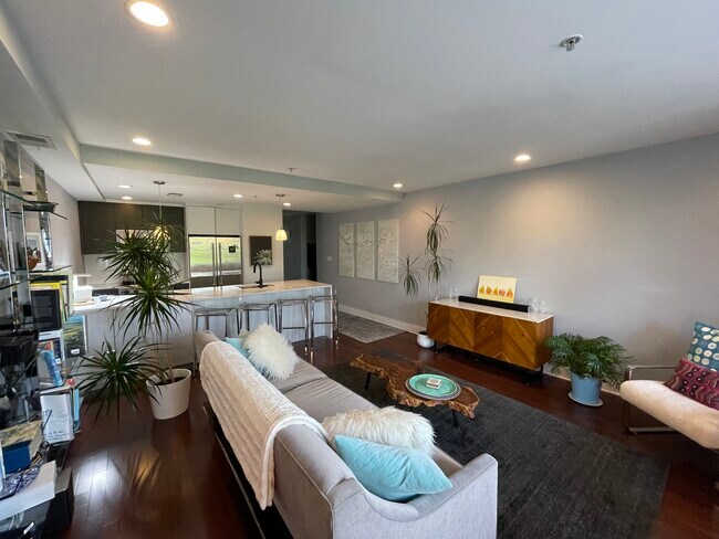 Living room to Kitchen - open concept - 1618 11th St NW