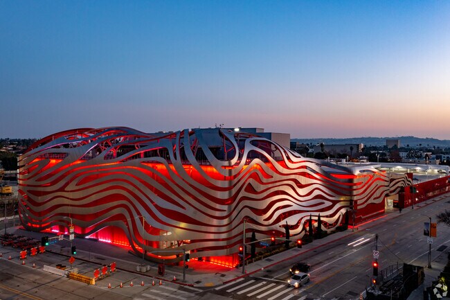 The Petersen Automotive Museum in Miracle Mile was designed by Kohn Pedersen Fox.