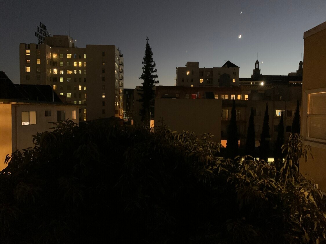 View from Bedroom at night - 1502 Alice St