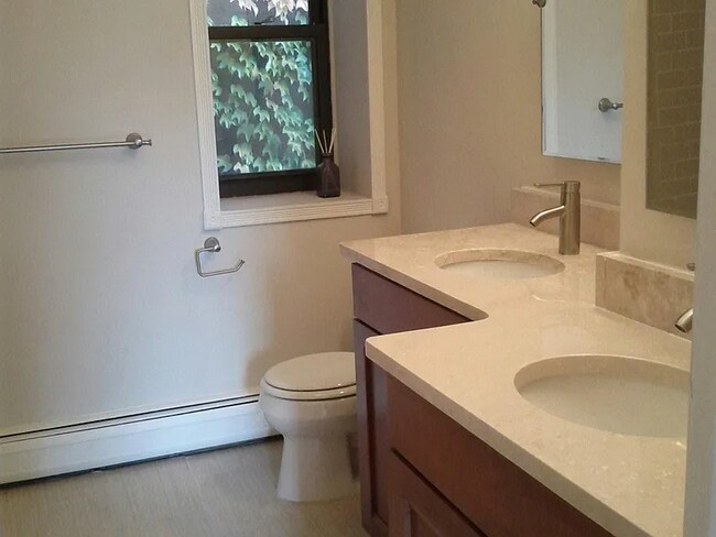 Full bath, double sink - 111 W Dedham St