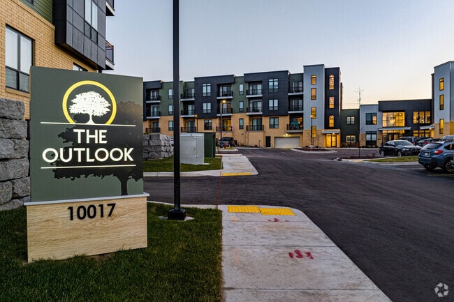 Front Entry Sign - The Outlook Apartments
