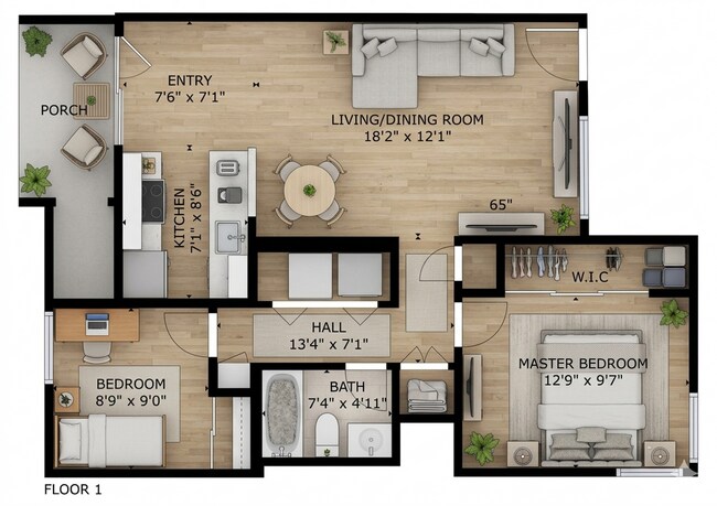 Foto del interior - CEDAR MILL VILLAGE APARTMENTS