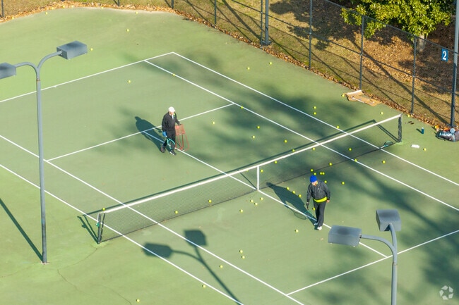 Play some tennis at Central Park in Homewood.