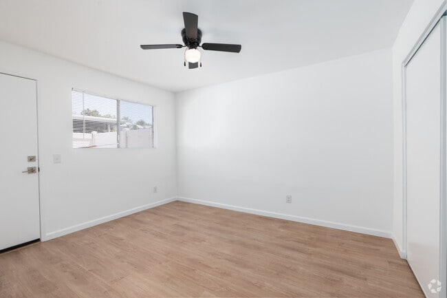 2BR, 1BA - 640SF - Primary Bedroom - Parkhill Apts