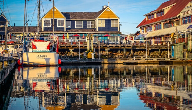 Fisherman's Wharf in Steveston Village is popular for shopping and dining.