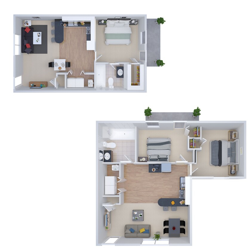 Plano de planta - New London Apartments