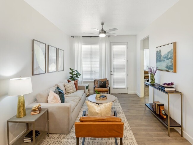 Comfy Living Room - The Veridian Apartments & Townhomes