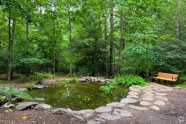 Natural beauty is accentuated by beautiful landscaping in Reston.