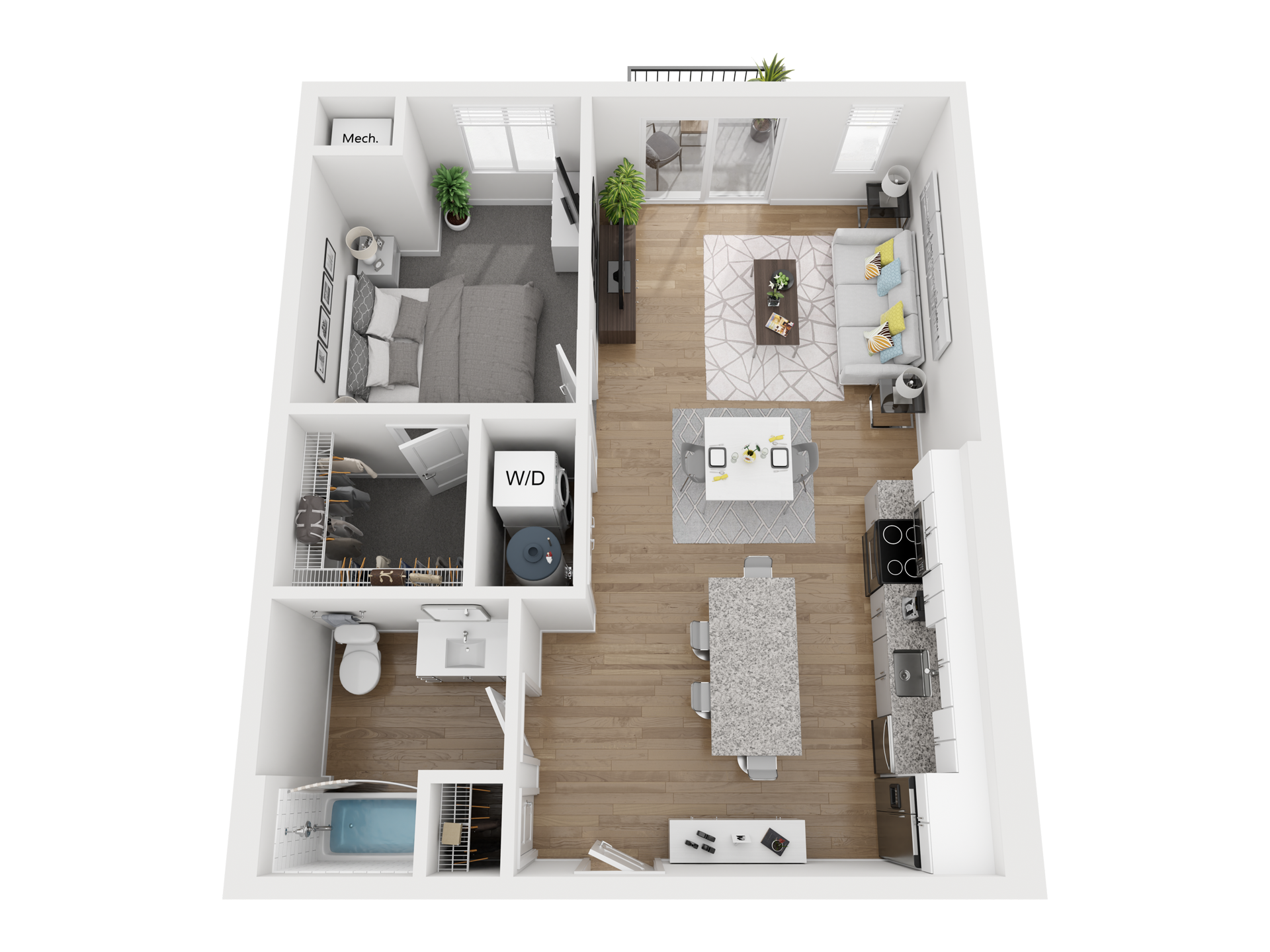 The Monroe – 1 Bed 1 Bath