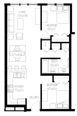 2BR/1BA - City Park Residences