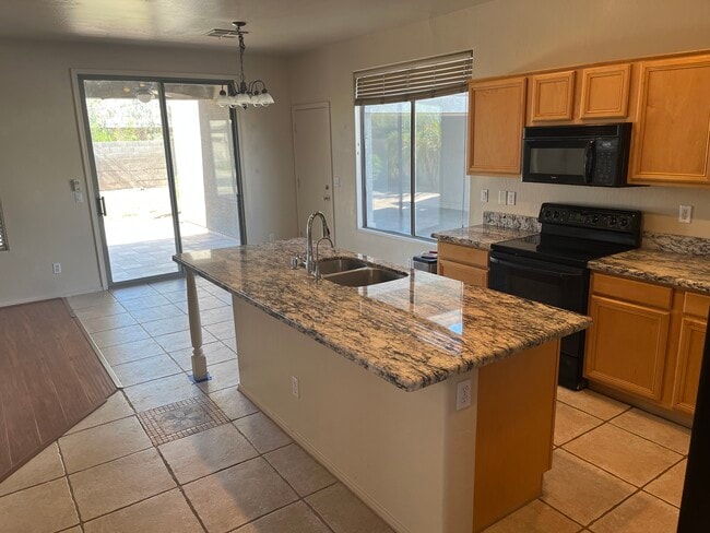Kitchen with Family Room on Left - 140 W Beechnut Pl