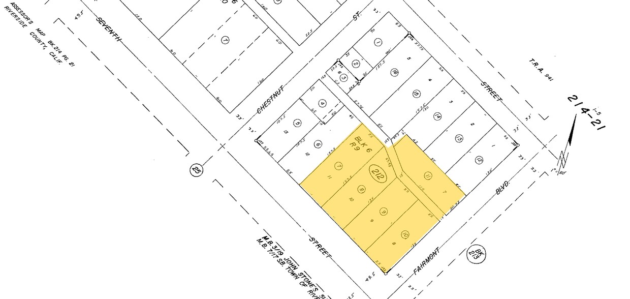 Mapa de la parcela - Mission Heritage Plaza