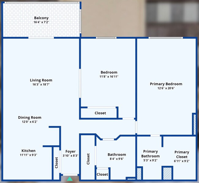 Diseño y dimensiones aproximadas - 3470 S Poplar St