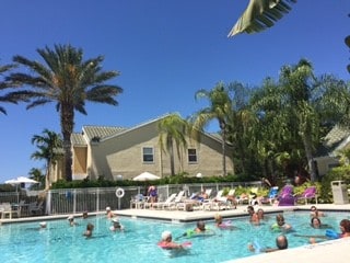 Unit is steps to pool and hot tub and exercise room - 12530 Equestrian Cir