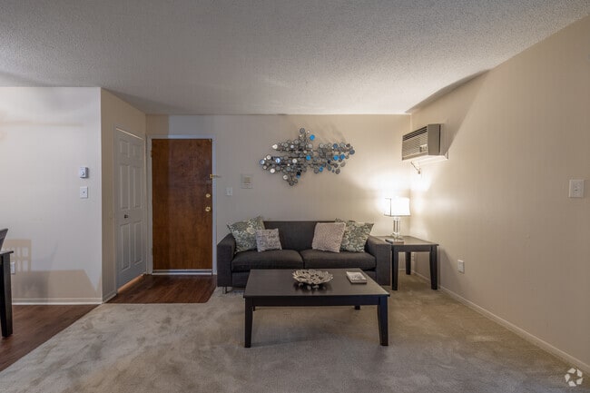 2BR, 1BA - 800SF - Living Room - Clinton Manor Apartments
