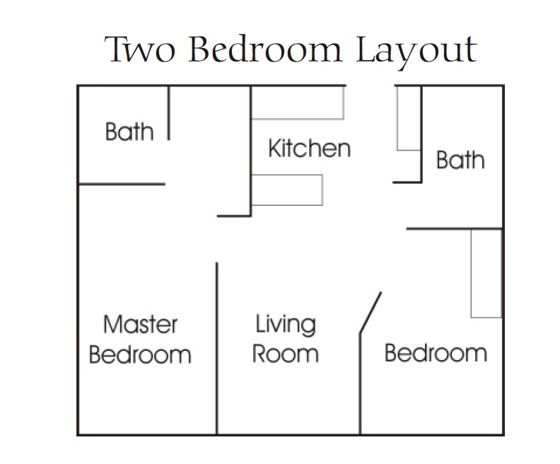 2BR/2BA - Turtleback Apartments