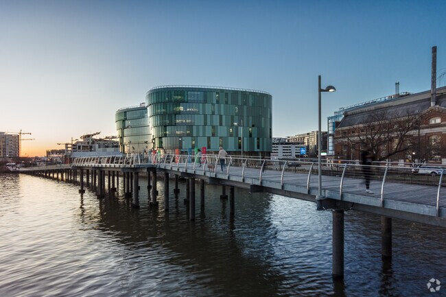 Diamond Teague Park in Navy Yard is the perfect place to walk along the river.