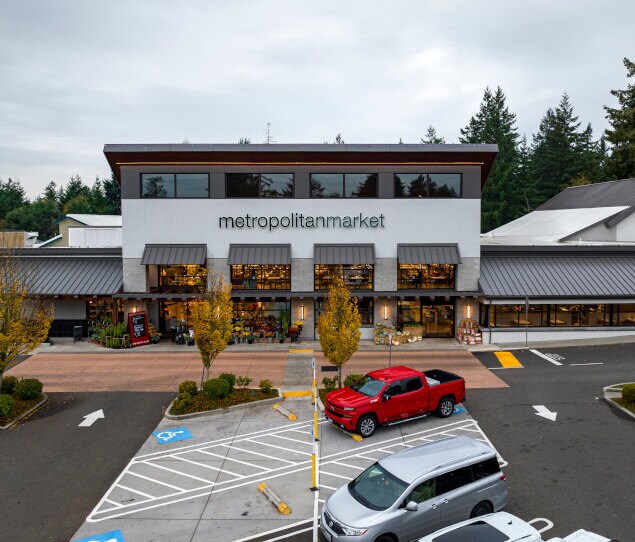 Metropolitan Market is a popular Gig Harbor choice for grocery shopping.