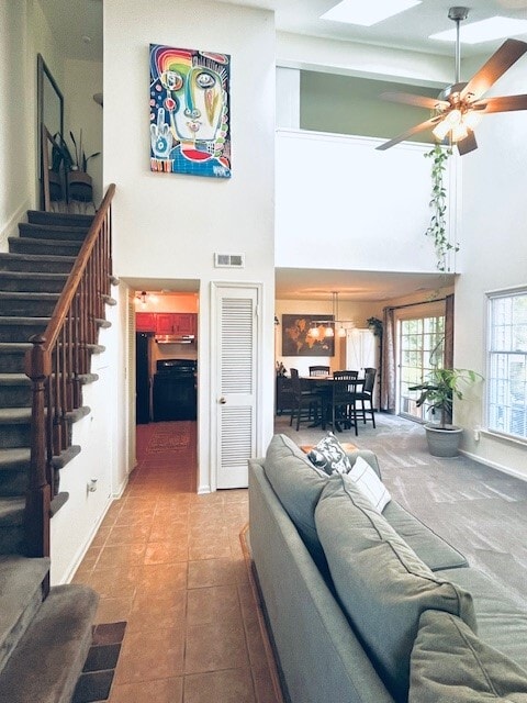 View of unit with cathedral ceilings - 164 Milkweed Ct