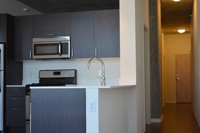 Kitchen n hallway - 1345 S Wabash Ave