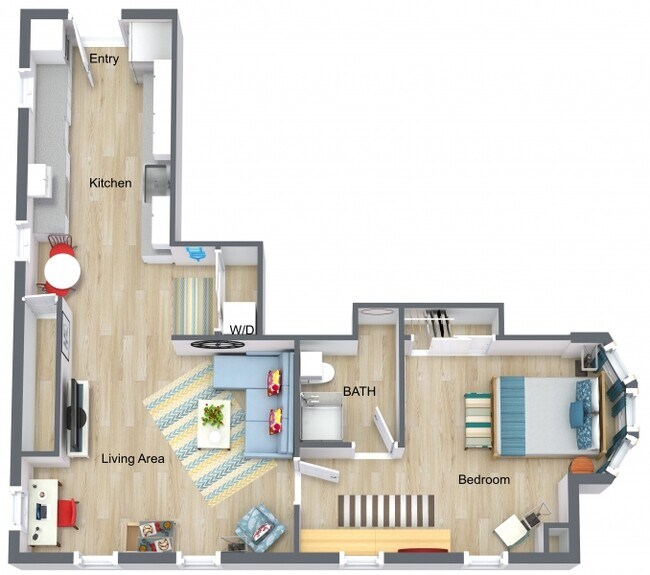 800 SF of Living Area - 9 Pulaski St