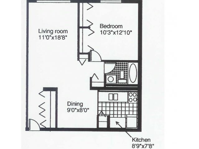 1BR/1BA - Wellington