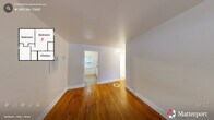 Located on Louise Circle in Durham, NC, this single-floor, 2-bedroom, 2-bathroom home offers a practical and comfortable layout. Warm-toned hardwood floors run throughout the living areas and bedrooms, lending a classic character to the interior. The neutral, light-colored walls create a clean and bright atmosphere across all rooms.

The spacious primary bedroom is notably generous in size, providing ample room for furnishings, and features direct access to a bathroom. Both bedrooms are equipped with closets and windows that invite natural light, with views of surrounding greenery.

The kitchen is outfitted with white cabinetry, granite-style countertops, and white appliances including a range, dishwasher, and full-size refrigerator. Tile flooring in the kitchen provides a practical contrast to the hardwood found elsewhere in the home.

Both bathrooms maintain a clean, functional design. One bathroom includes a full tub-shower combination with tiled walls, a window for natural ventilation, and a vanity with storage.

Throughout the home, the layout is efficient and well-connected, with each room flowing naturally into the next. The consistent use of white trim and neutral tones gives the space a cohesive, move-in-ready appearance suited for comfortable everyday living.