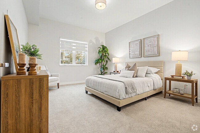 2BR, 1BA - 1122SF - Primary Bedroom - Coastal Senior Residences at The Park Lane