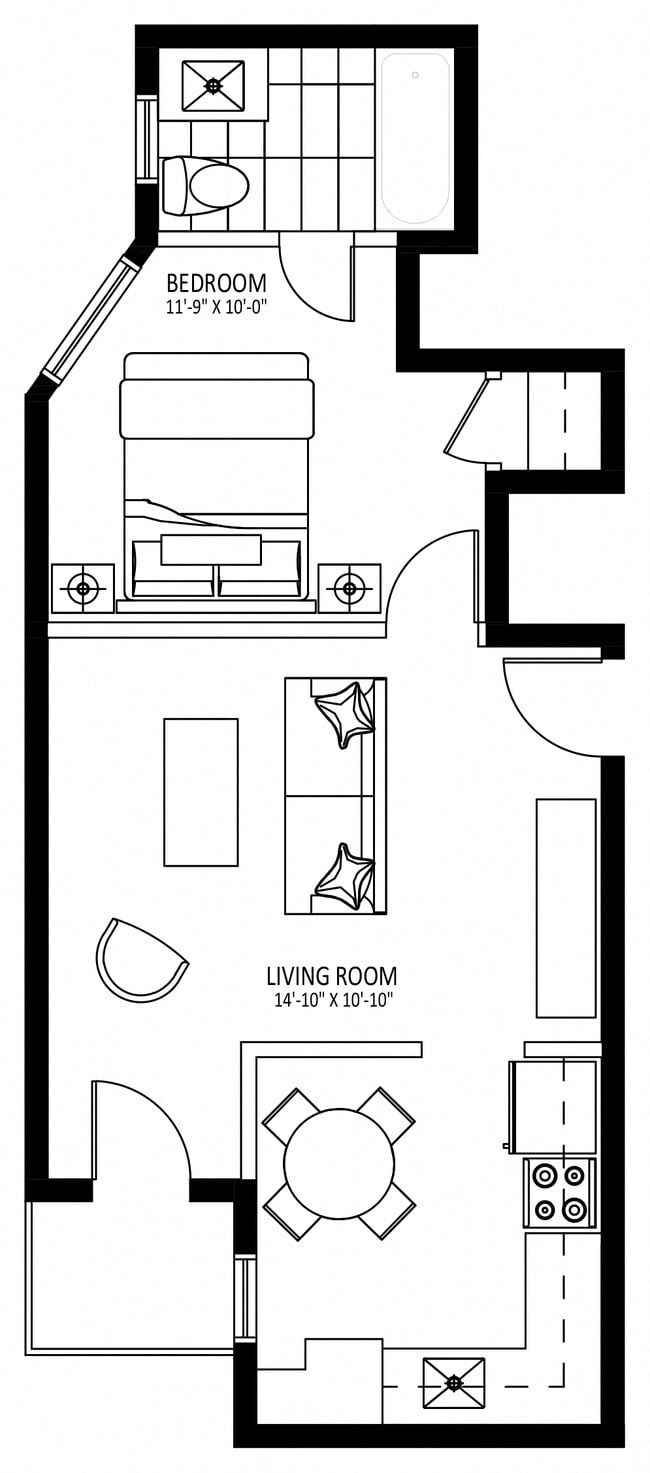 Floorplan - The Glebe Apartments