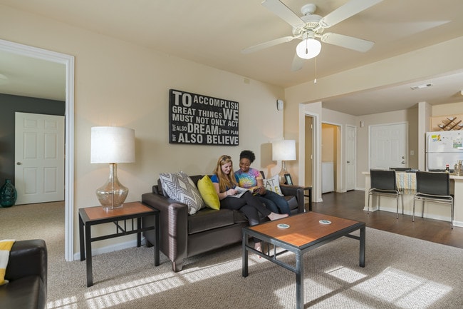 Living Room - Block 36 Apartments