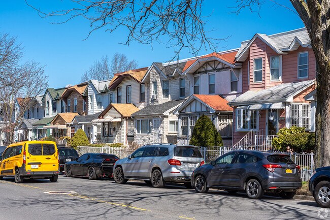 Semi-detached homes are available in different styles and pops of color.