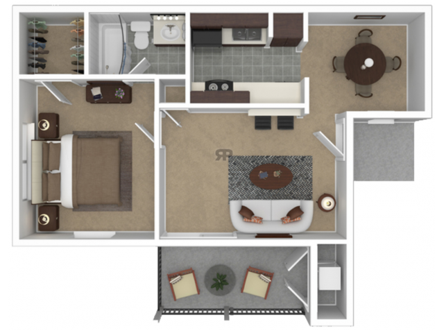 1 habitación / 1 baño - CityParc