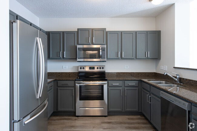 Renovated Kitchen - Two Bedroom - 415 PREMIER APARTMENTS