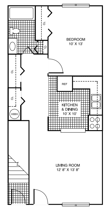 1BR/1BA - Timberhaven Apartments