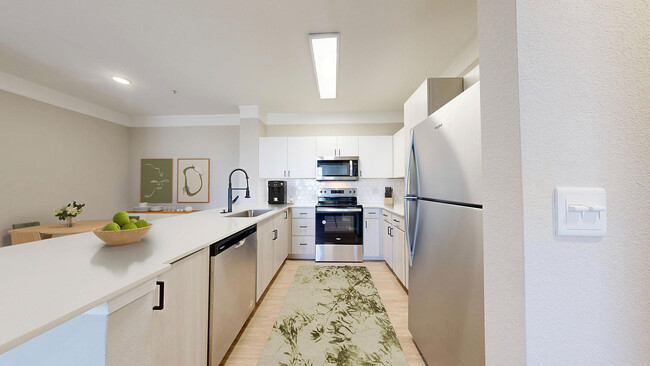 Newly Renovated Kitchen with Stainless Steel Appliances - Bristol Village Apartments